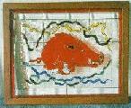 Arkansas Razorbacks - Stained Glass by Mike Garner